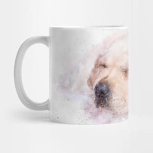 Sleeping lab watercolor Mug